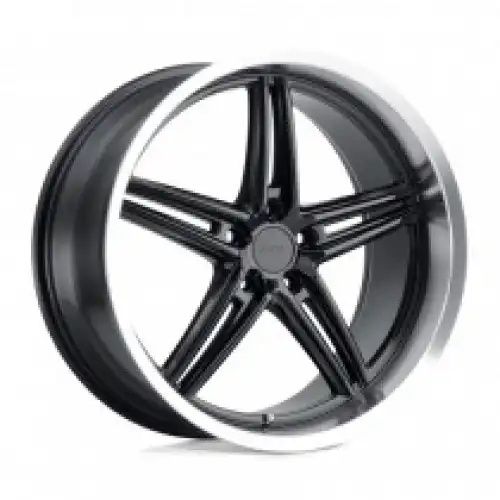 TSW VARIANTE GLOSS BLACK W/ MACHINED LIP 5x112 18R 9.5 66.56 39