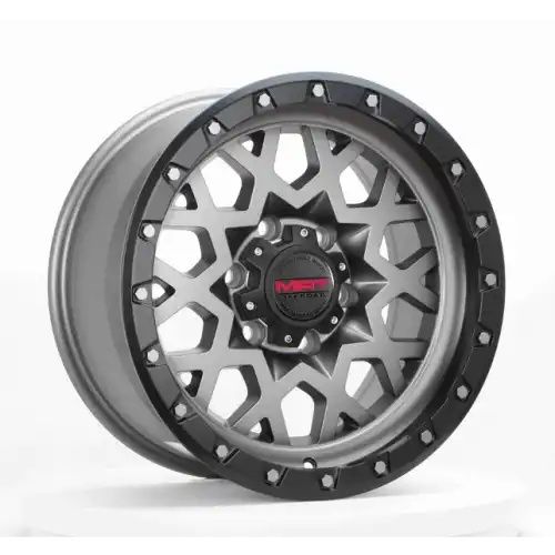 MAT Offroad 1899 Matte gunmetal/W Black Lip Edge 6x135 17R 9 87,1 12