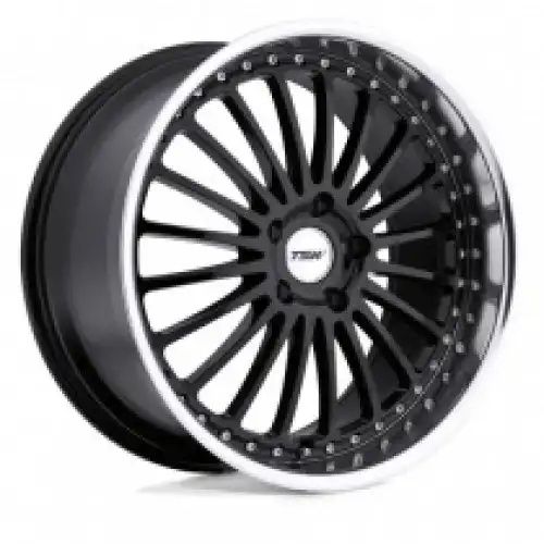 TSW SILVERSTONE GLOSS BLACK W/ MIRROR CUT LIP 5x112 19R 8 72.1 45