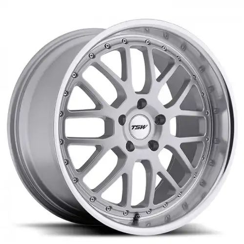 TSW VALENCIA SILVER W/ MIRROR CUT LIP 5x114.3 19R 8 76.1 20