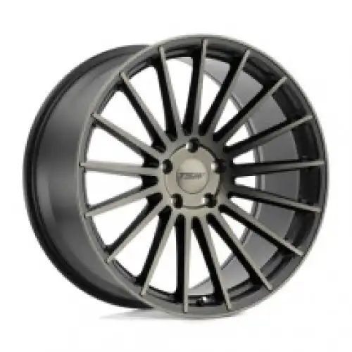 TSW LUCO MATTE BLACK W/ MACHINE FACE & DARK TINT 5x114.3 19R 8.5 76.1 20