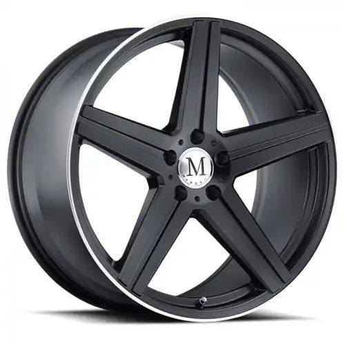 Mandrus ESTRELLA MATTE BLACK W/ MACHINED LIP 5x112 19R 8.5 66.56 20