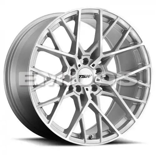 TSW SEBRING SILVER W/ MIRROR CUT FACE 5x112 19R 8.5 72.1 32