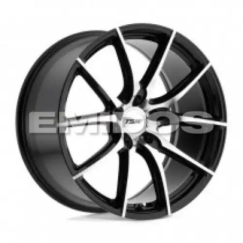 TSW SPRINT GLOSS BLACK W/ MIRROR CUT FACE 5x108 19R 8.5 72.1 40