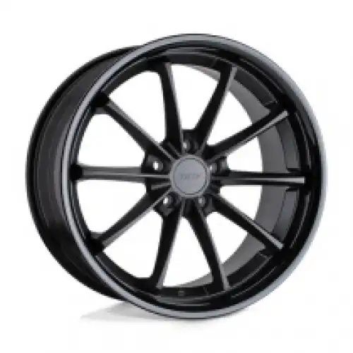 TSW SWEEP MATTE BLACK W/ GLOSS BLACK LIP 5x114.3 19R 8.5 76.1 40