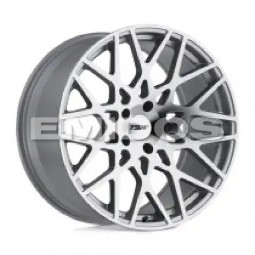 TSW VALE SILVER W/ MIRROR CUT FACE 5x100 19R 8.5 72.1 35