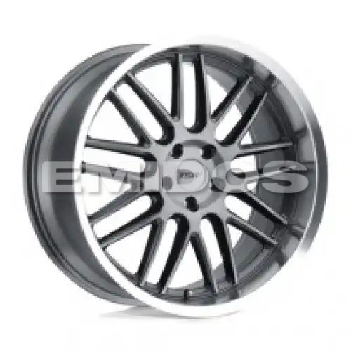 TSW AVALON GUNMETAL W/ BRUSHED GUNMETAL FACE & MACHINED LIP 5x112 19R 9.5 66.56 39