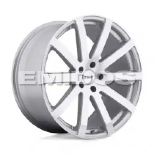 TSW BROOKLANDS SILVER W/ MIRROR CUT FACE 5x114.3 19R 9.5 76.1 20