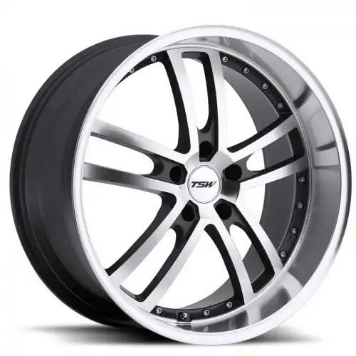 TSW CADWELL GUNMETAL MIRROR CUT FACE/LIP 5x114.3 19R 9.5 76.1 40