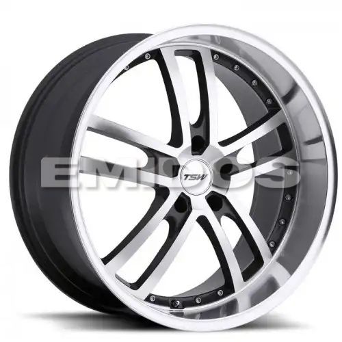 TSW CADWELL GUNMETAL MIRROR CUT FACE/LIP 5x114.3 19R 9.5 76.1 40