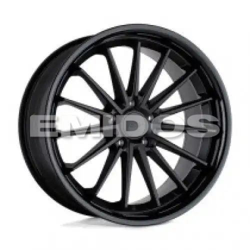 TSW MARINA MATTE BLACK W/ GLOSS BLACK LIP 5x114.3 19R 9.5 76.1 40