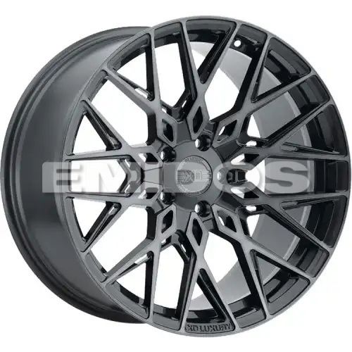 XO Luxury Wheels PHOENIX GUNMETAL W/ BRUSHED GUNMETAL FACE 5x120 19R 9.5 76.1 25