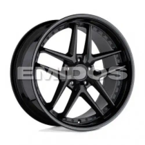 TSW PREMIO MATTE BLACK W/ GLOSS BLACK LIP 5x112 19R 9.5 66.56 40