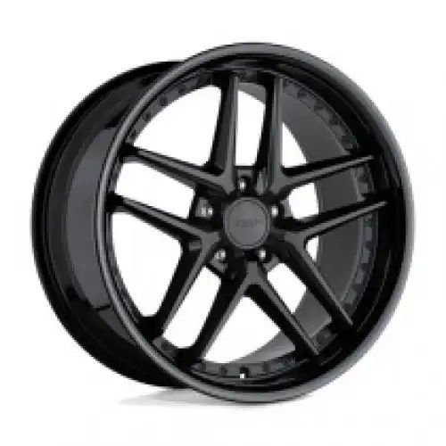 TSW PREMIO MATTE BLACK W/ GLOSS BLACK LIP 5x120 19R 9.5 76.1 40