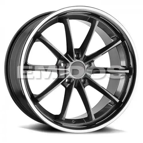 TSW SWEEP GLOSS GUNMETAL W/ STAINLESS LIP 5x114.3 19R 9.5 76.1 20