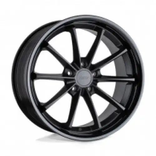 TSW SWEEP MATTE BLACK W/ GLOSS BLACK LIP 5x114.3 19R 9.5 76.1 40