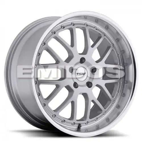 TSW VALENCIA SILVER W/ MIRROR CUT LIP 5x120 19R 9.5 76.1 40
