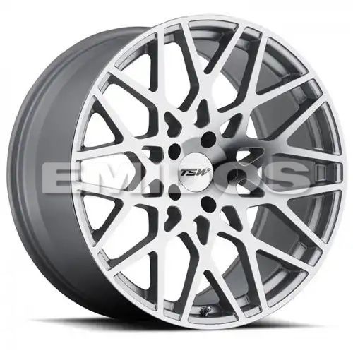 TSW VALE SILVER W/ MIRROR CUT FACE 5x114.3 19R 9.5 76.1 20