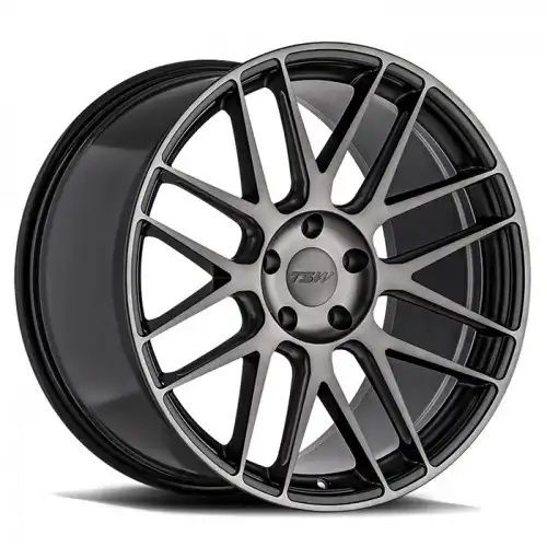 TSW NORD SEMI GLOSS BLACK MILLED-MACHINED DARK TINT FACE 5x120 20R 10.5 76.1 22