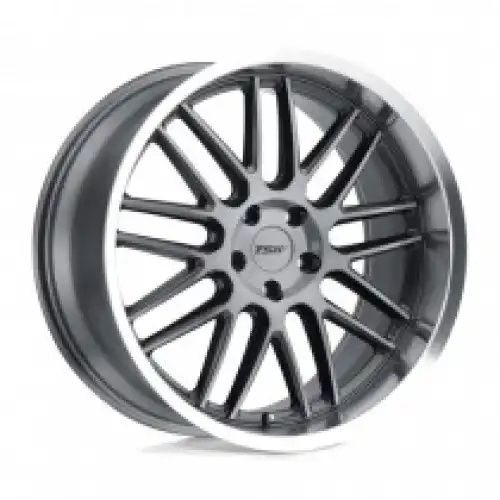 TSW AVALON GUNMETAL W/ BRUSHED GUNMETAL FACE & MACHINED LIP 5x120 20R 10 76.1 25