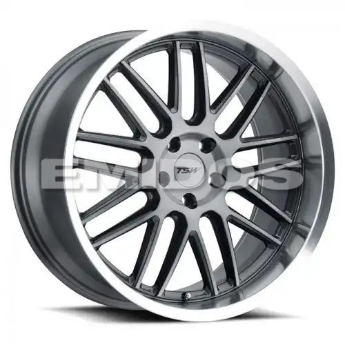 TSW AVALON GUNMETAL W/ BRUSHED GUNMETAL FACE & MACHINED LIP 5x114.3 20R 10 76.1 40