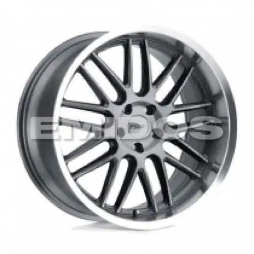 TSW AVALON GUNMETAL W/ BRUSHED GUNMETAL FACE & MACHINED LIP 5x120 20R 10 76.1 40
