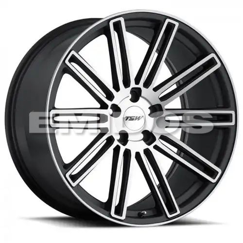 TSW CROWTHORNE MATTE GUNMETAL W/ MATTE MACHINE FACE 5x114.3 20R 10 76.1 40