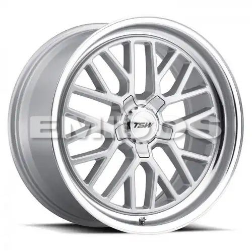 TSW HOCKENHEIM S SILVER W/ MIRROR CUT LIP 5x120 20R 10 76.1 40