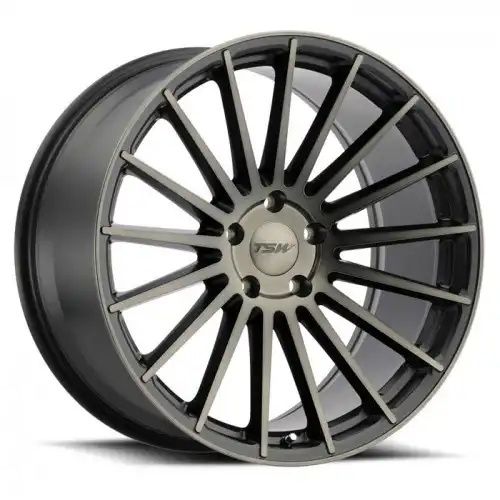 TSW LUCO MATTE BLACK W/ MACHINE FACE & DARK TINT 5x114.3 20R 10 76.1 40