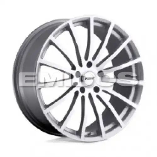 TSW MALLORY SILVER W/ MIRROR CUT FACE 5x114.3 20R 10 76.1 25
