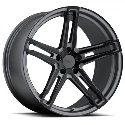 TSW MECHANICA MATTE GUNMETAL W/ MATTE BLACK FACE 5x112 20R 10 72.1 25
