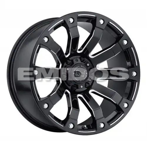 Black Rhino SELKIRK GLOSS BLACK MILLED 6x135 20R 10 87.1 BNK