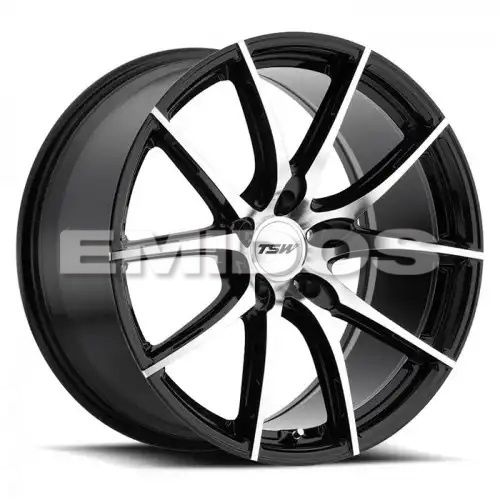 TSW SPRINT GLOSS BLACK W/ MIRROR CUT FACE 5x112 20R 10 72.1 40