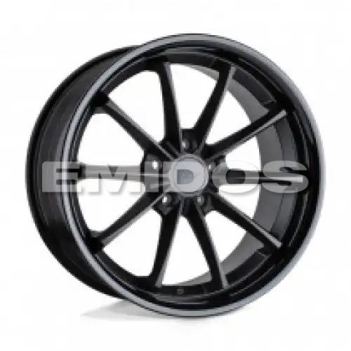 TSW SWEEP MATTE BLACK W/ GLOSS BLACK LIP 5x114.3 20R 10 76.1 40