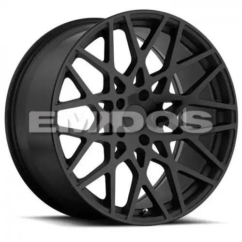 TSW VALE DOUBLE BLACK - MATTE BLACK W/ GLOSS BLACK FACE 5x112 20R 10 72.1 40