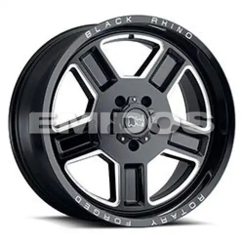 Black Rhino CANON GLOSS BLACK W/ MILLED SPOKES 5x127 20R 11.5 71.5 -44