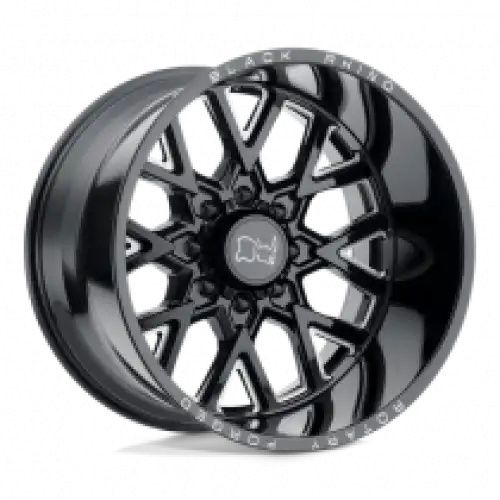 Black Rhino GRIMLOCK GLOSS BLACK & MILLED 8x180 20R 11.5 125.1 -44