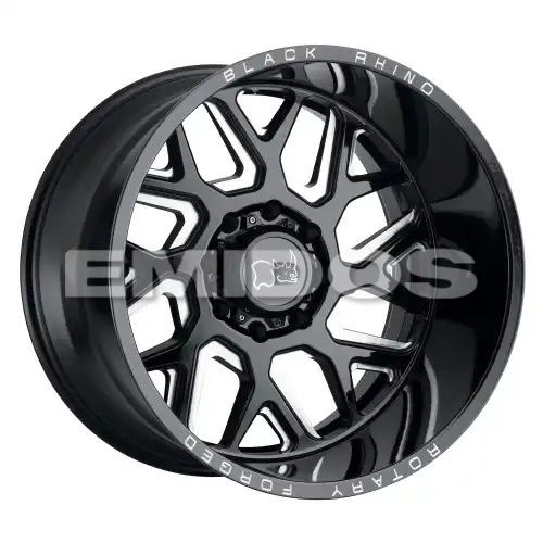 Black Rhino REAPER GLOSS BLACK & MILLED 8x180 20R 11.5 125.1 -44