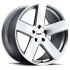 TSW BRISTOL SILVER W/ MIRROR CUT FACE 5x114.3 20R 8.5 76.1 40