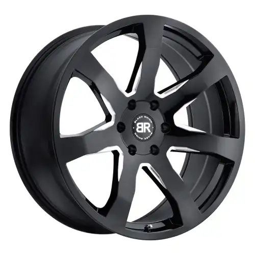 Black Rhino MOZAMBIQUE GLOSS BLACK & MILLED 6x114.3 20R 8.5 76.1 20