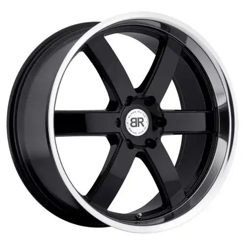 Black Rhino PONDORA GLOSS BLACK W/ MACHINE RING 6x139.7 20R 8.5 112.1 45
