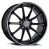 TSW SWEEP MATTE BLACK W/ GLOSS BLACK LIP 5x114.3 20R 8.5 76.1 20