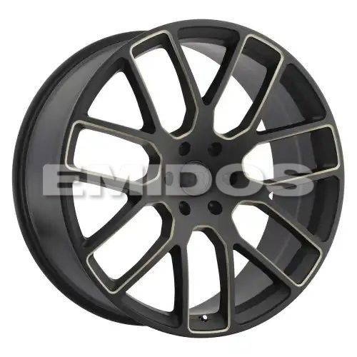 Black Rhino KUNENE MATTE BLACK W/ DARK TINT MILLED SPOKES 6x139.7 R 9 112.1 BNK