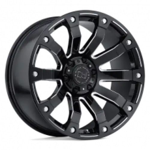 Black Rhino SELKIRK GLOSS BLACK MILLED 5x139.7 20R 9 78.1 BNK