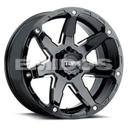 Tuff T4A GLOSS BLACK W/ MILLED SPOKES 6x135 20R 9 87.1 10