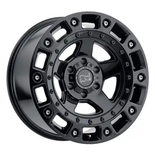 Black Rhino CINCO GLOSS BLACK W/ STAINLESS BOLT 5x139.7 20R 9.5 78.1 BNK