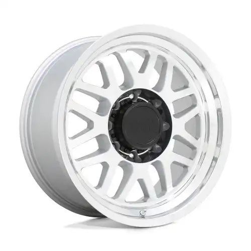 Black Rhino DELTA GLOSS SILVER W/ MIRROR FACE & LIP 8x165.1 20R 9.5 125.1 -18
