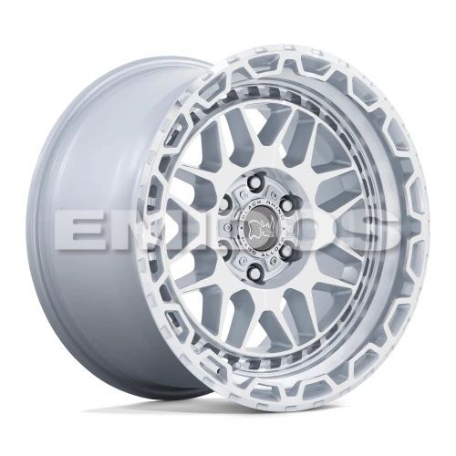 Black Rhino HOLCOMB GLOSS SILVER W/ MIRROR CUT FACE 5x127 20R 9.5 71.5 -18