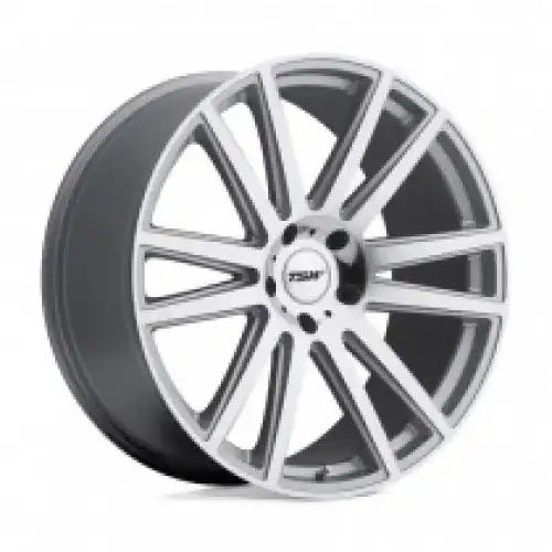 TSW GATSBY SILVER W/ MIRROR CUT FACE 5x130 22R 10 84.1 35