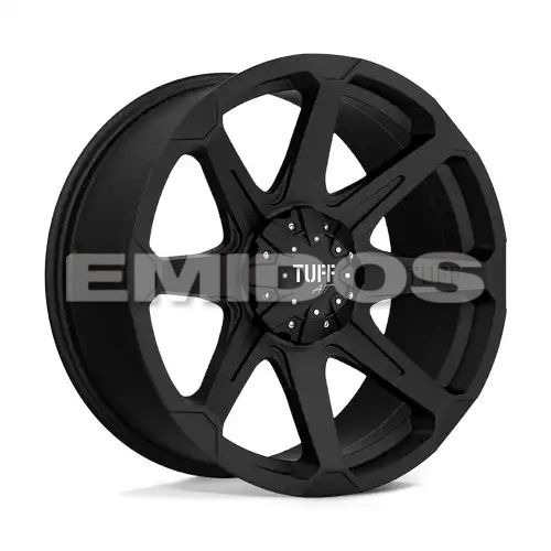 Tuff T05 FLAT BLACK W/ MACHINED FACE 5x114.3/127 22R 10 78.1 -20